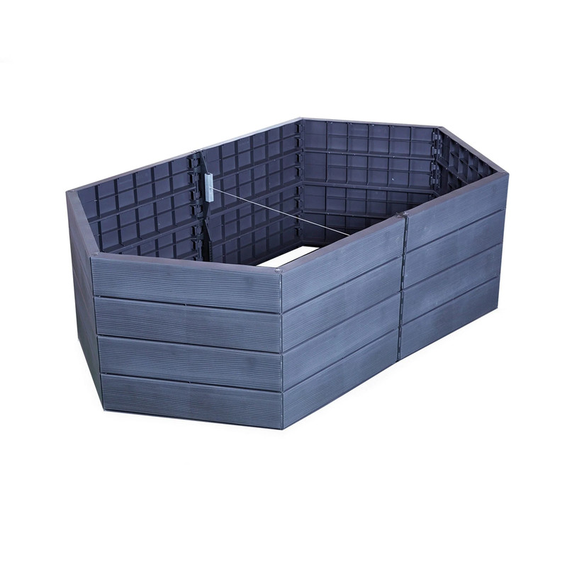 ERGO Modular Raised Bed Hexagon Double Unit Set